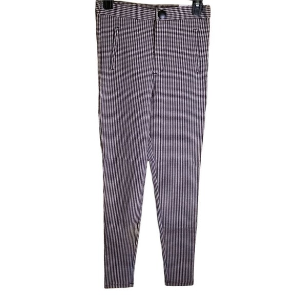 NWT Zara Houndstooth High Rise Leggings Size Small - Picture 1 of 9